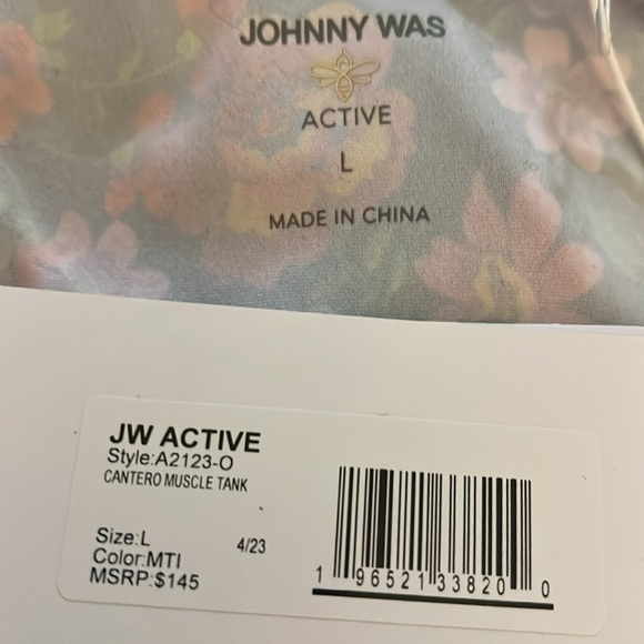 Johnny Was Active Cantero muscle tank size large ￼ - Picture 4 of 5